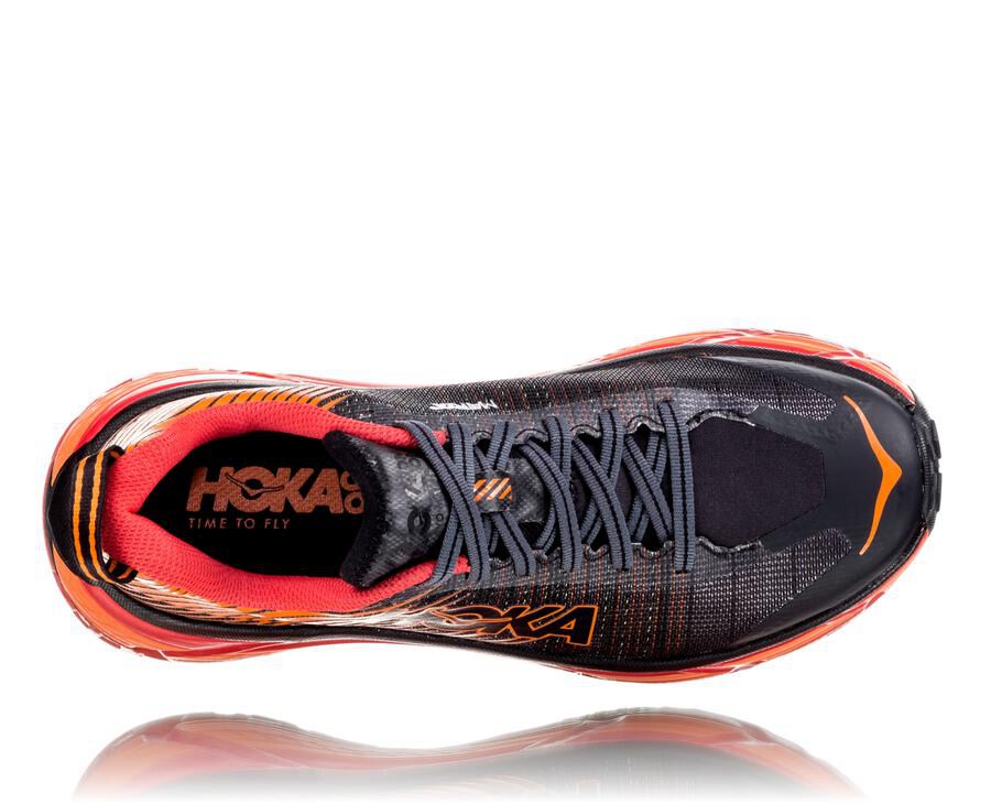 Zapatillas Trail Hoka One One Hombre - Evo Mafate 2 - Negras/Rojas - YHZ597601